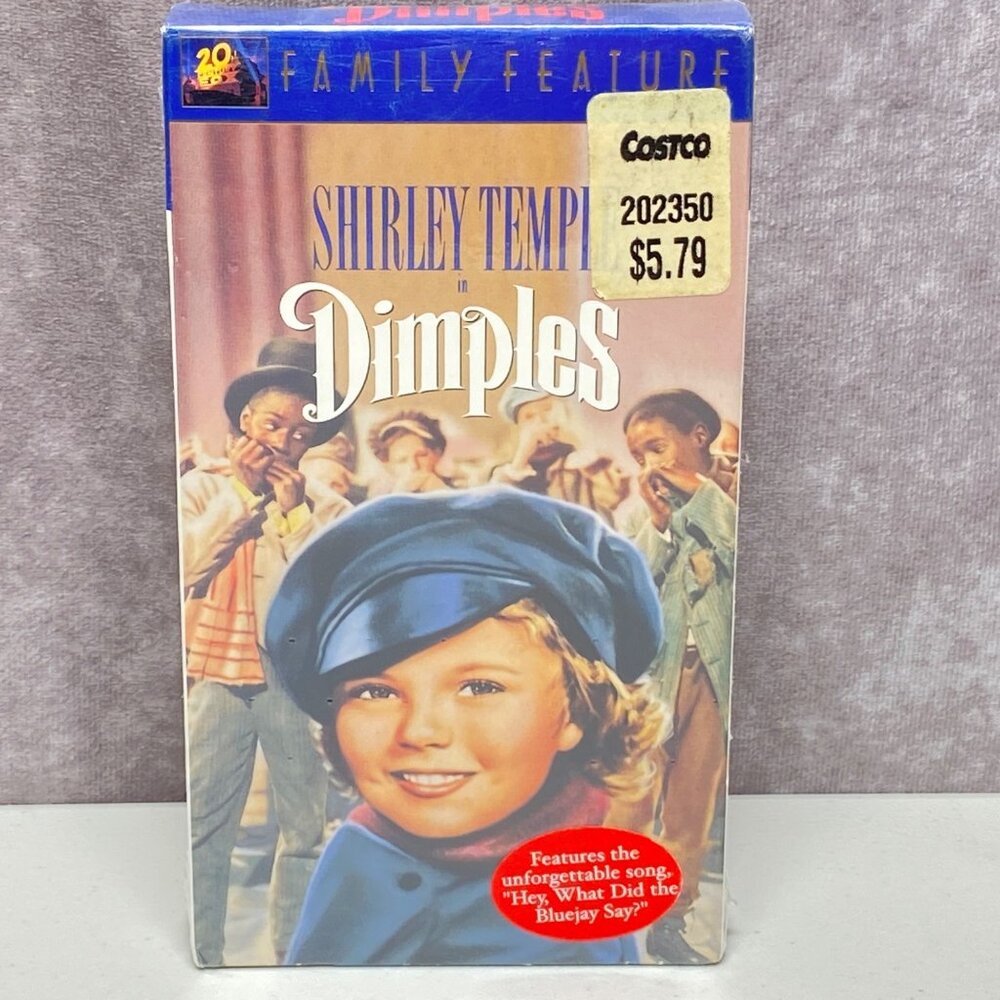 Shirley Temple In Dimples VHS - 20th Century Fox Family Feature